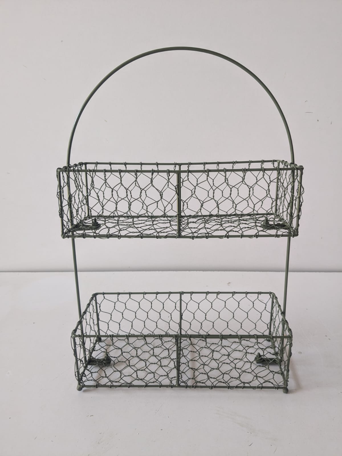 Metal Doble Deckar Basket