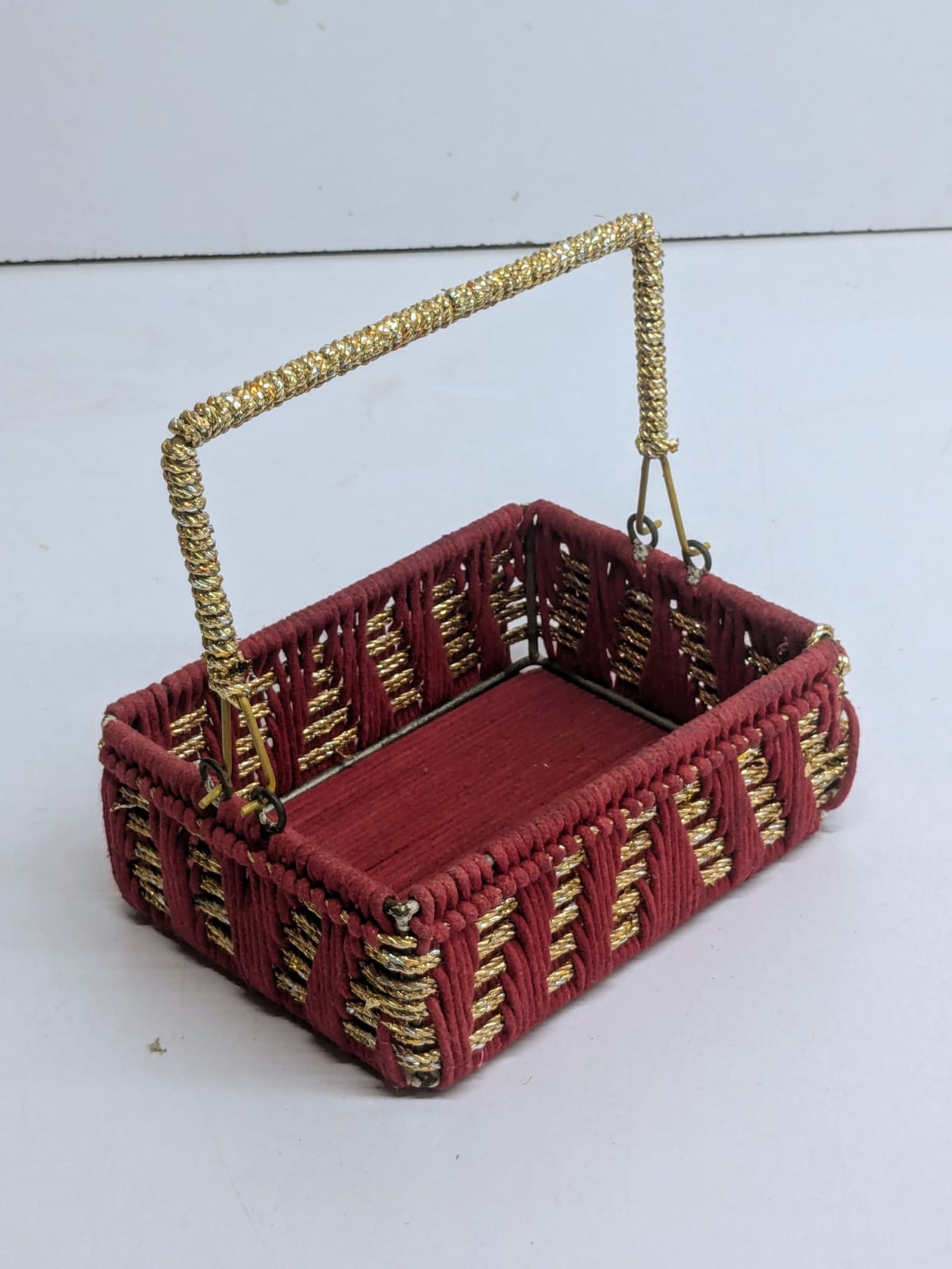 Maroon & Gold colour Basket