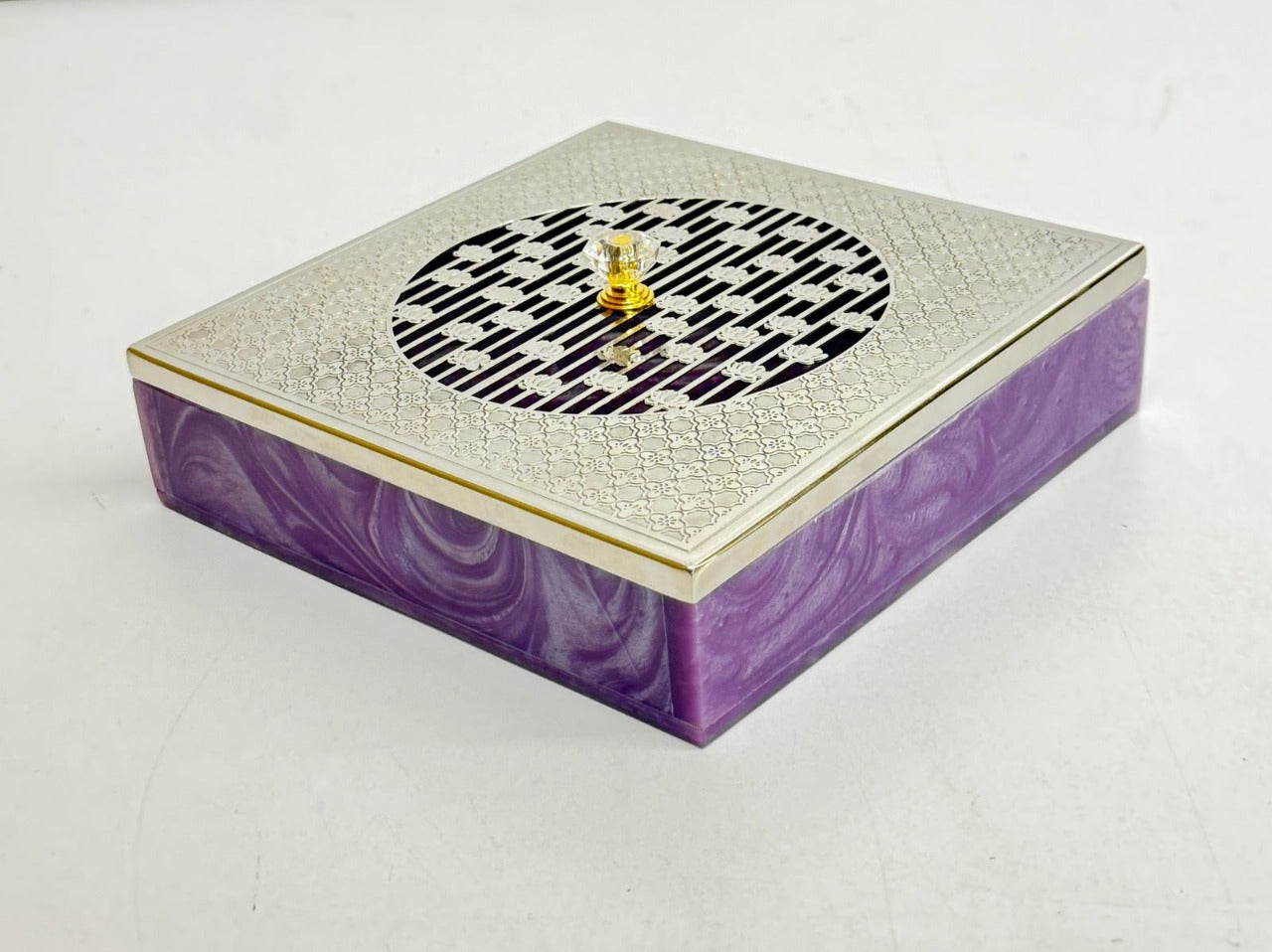 Purple Silver Box"