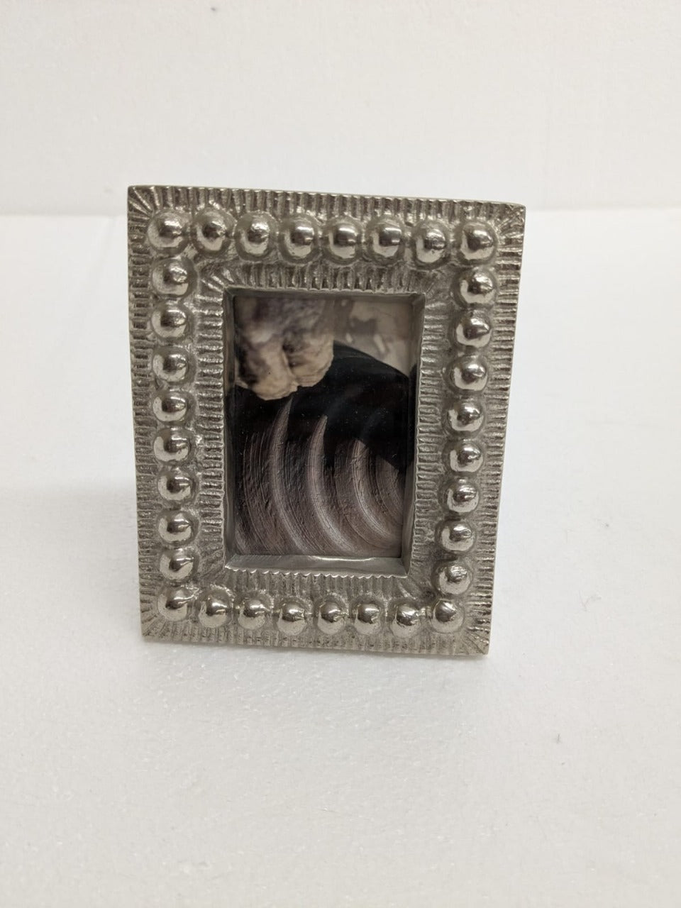 Miniature Silver Beaded Photo Frame