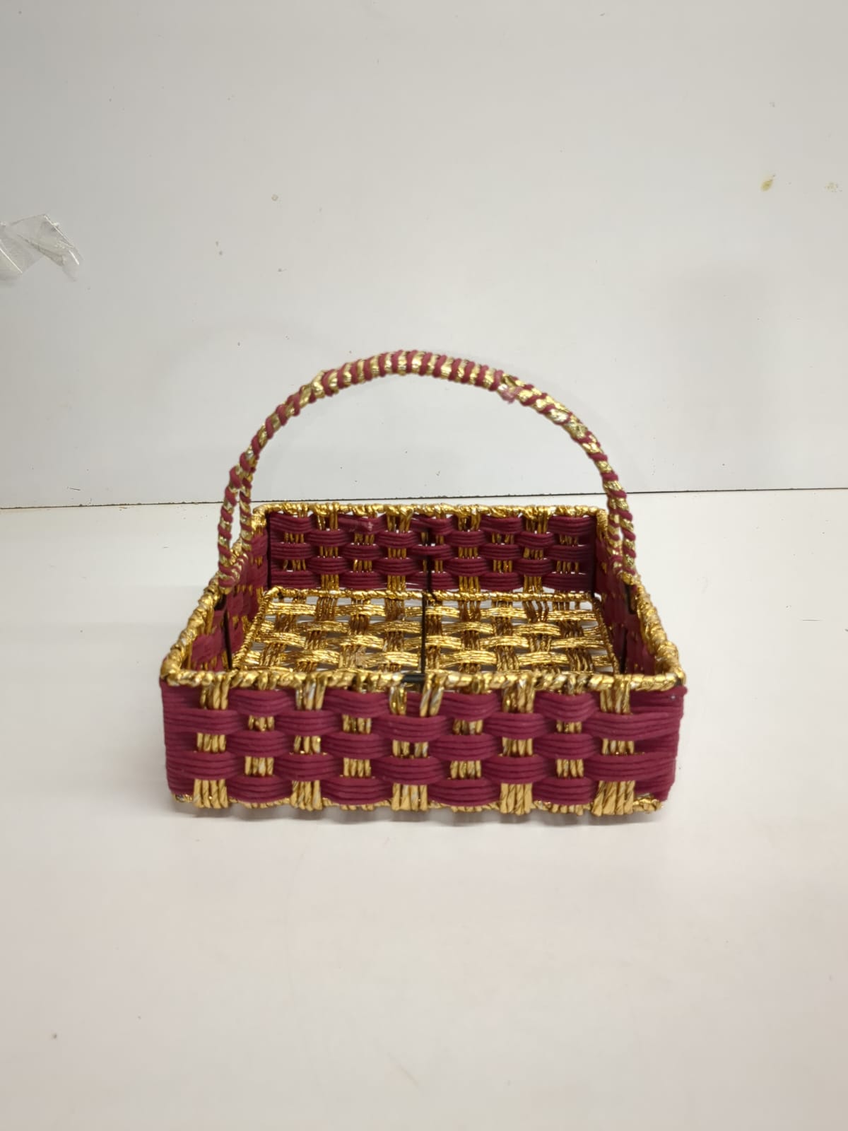 Multi Colour Jute Basket