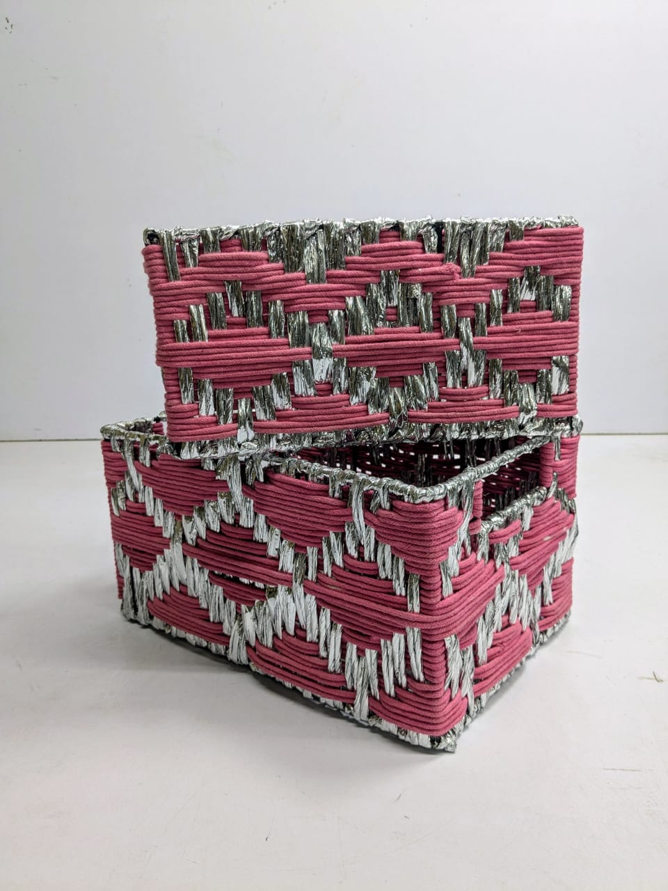 Multi Colour Jute Basket