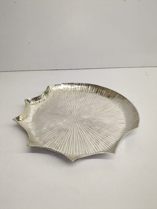 Silver Palm Glow Platter