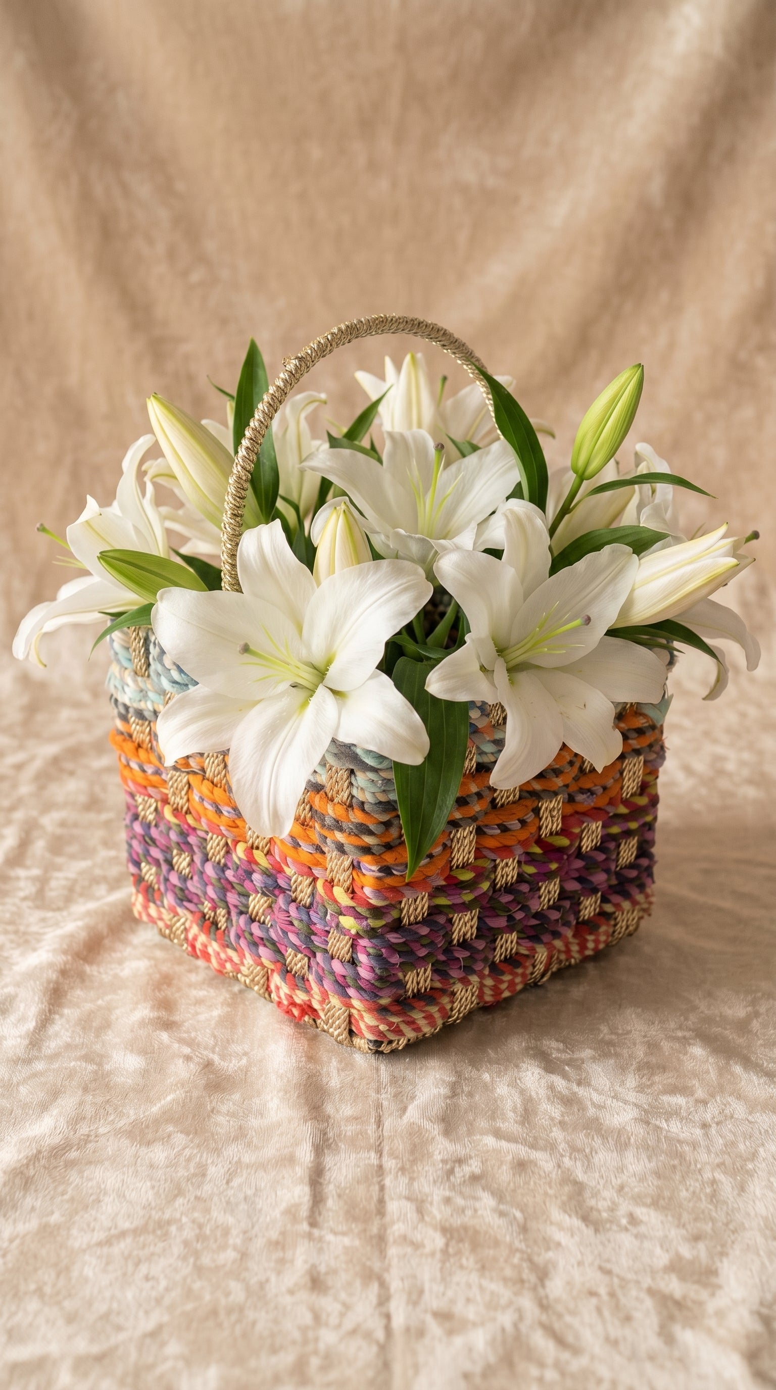 Flower Bouquet Basket