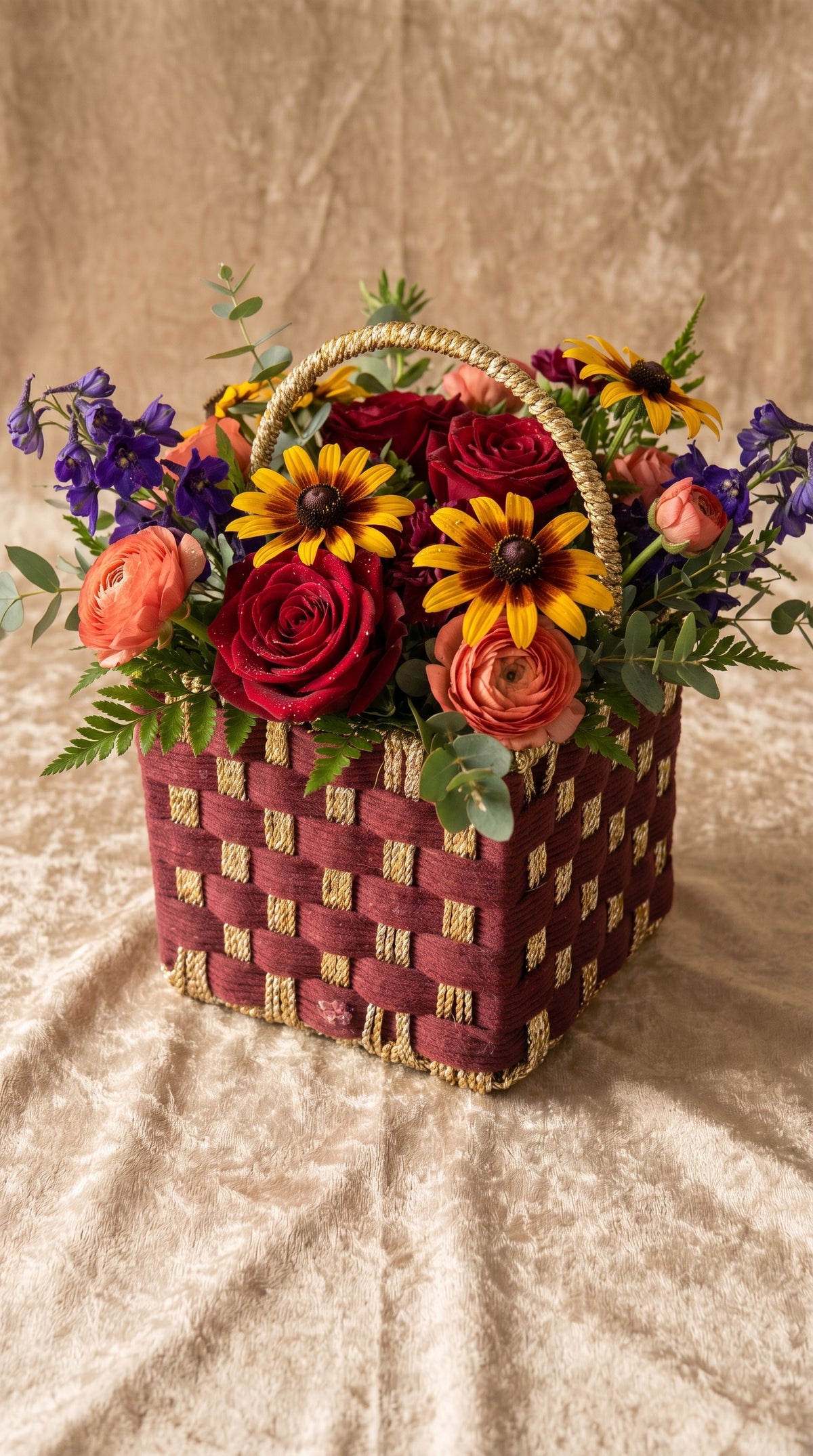 Flower Bouquet Basket