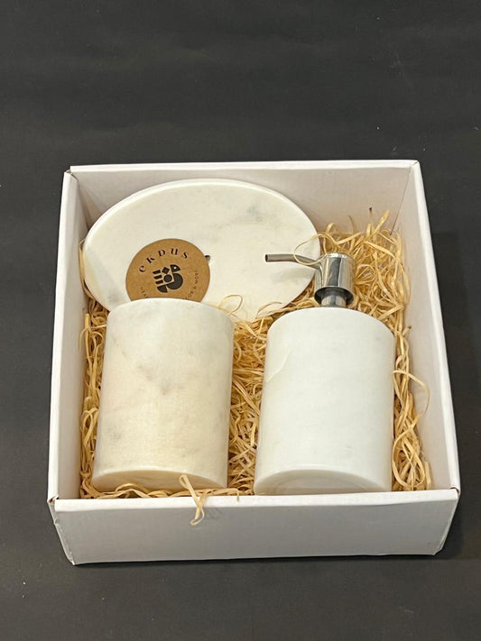 Marble bathware set