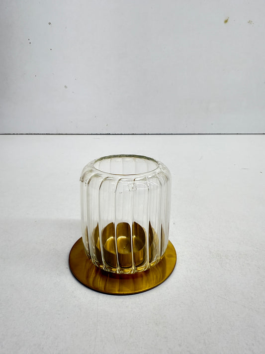 Steel and Glass Tea Light