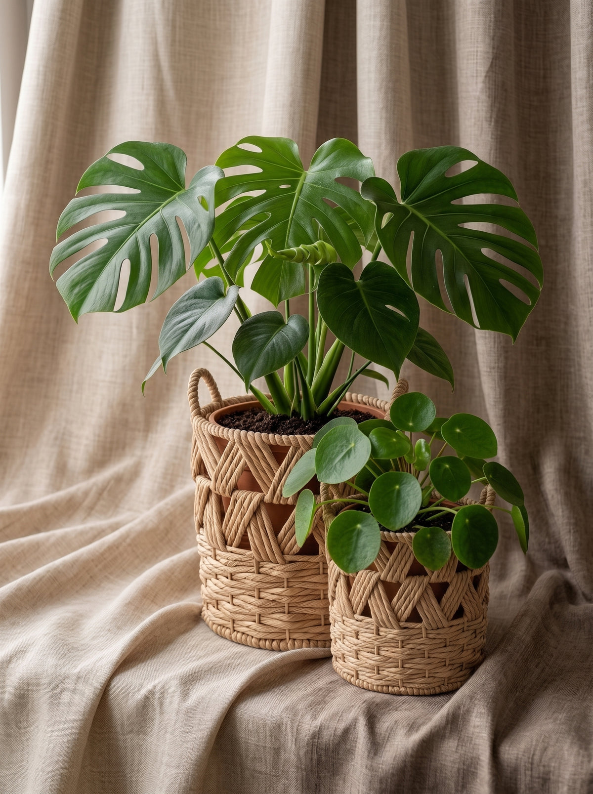 Raffia Planter Basket