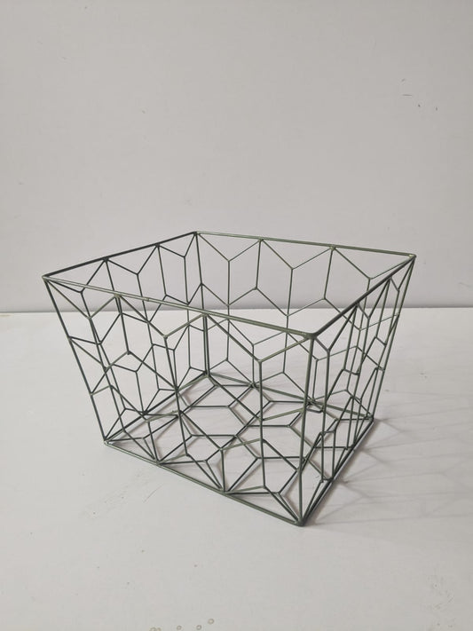 Green Storage Metal Basket