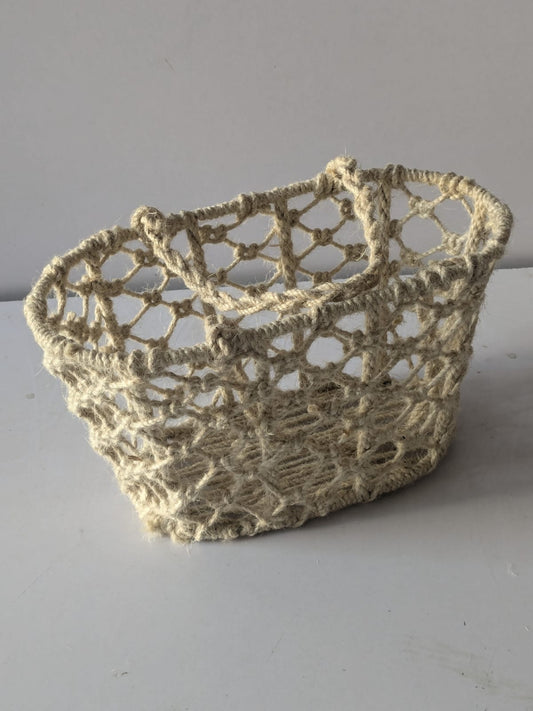White Jute basket