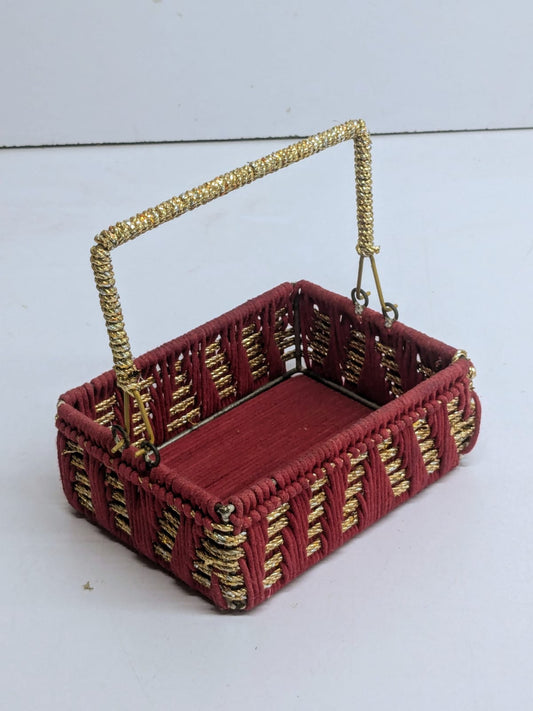 Maroon & Gold colour Basket