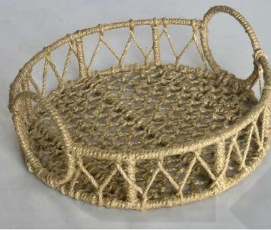 Round Natural Jute Basket
