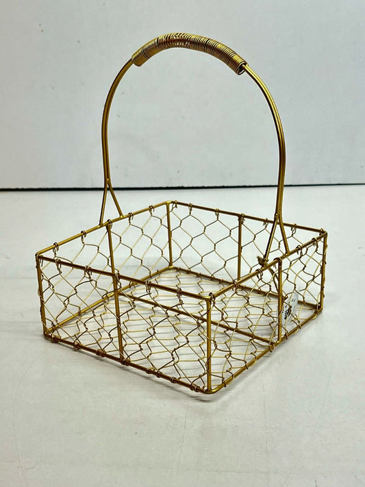 Golden metal Basket