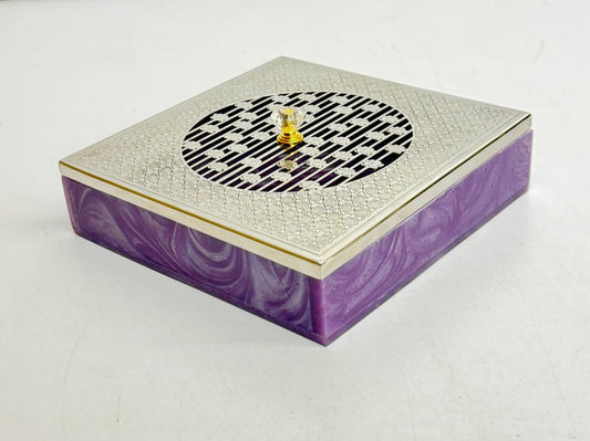 Purple Silver Box"