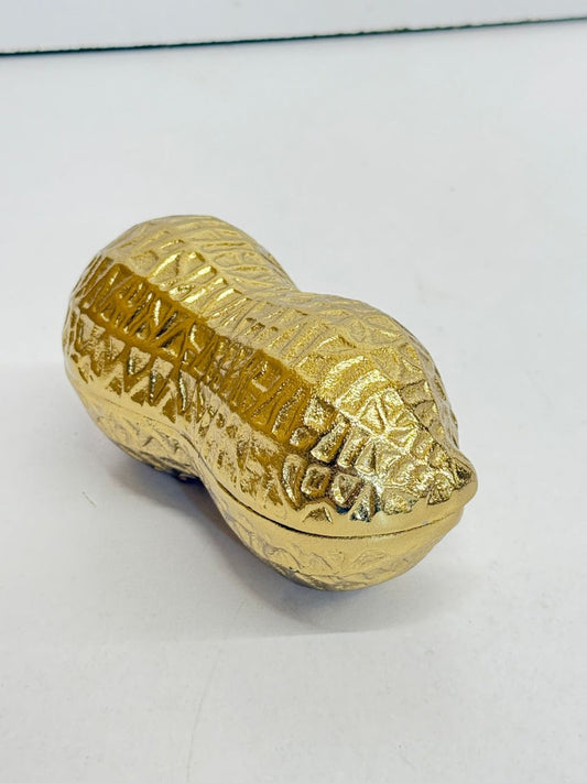 Golden Peanut Trinket Jar