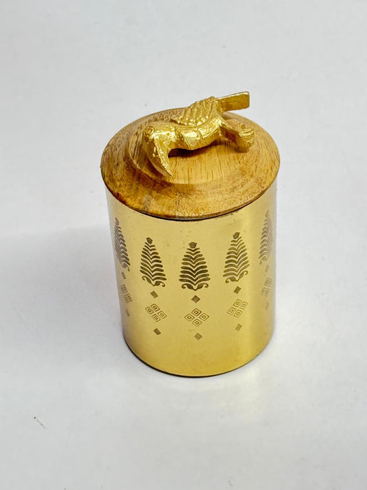 Golden Parrot Shape jar