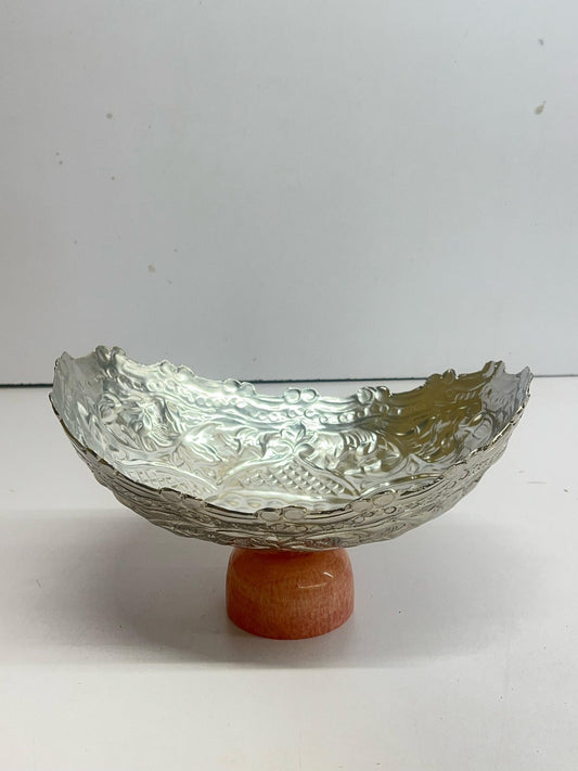 Silver Oval Bowl