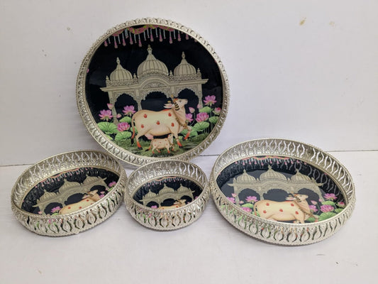 Pichwai German Silver Try