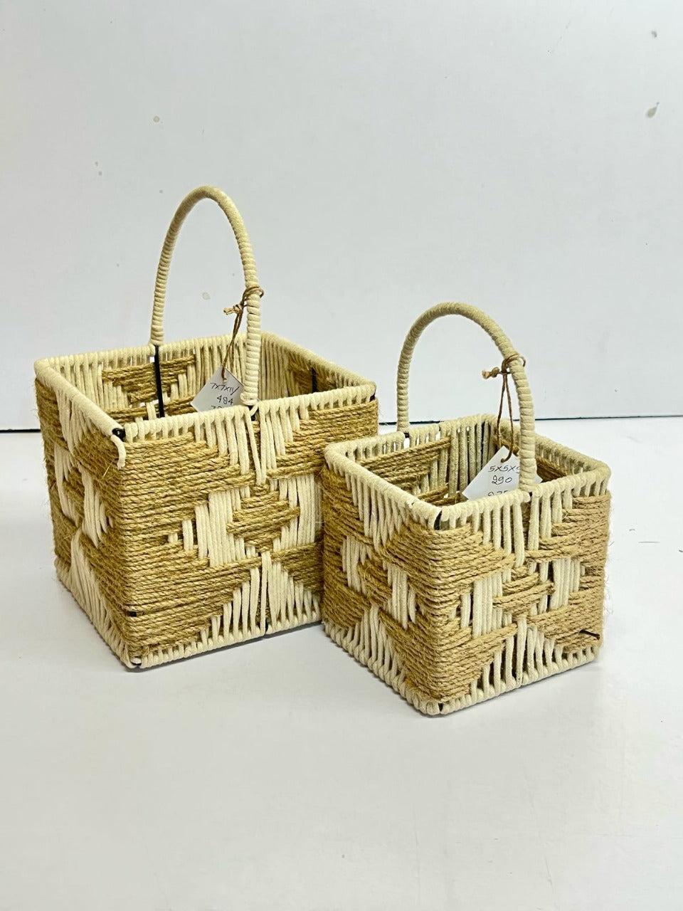 Multi Colour Jute Basket