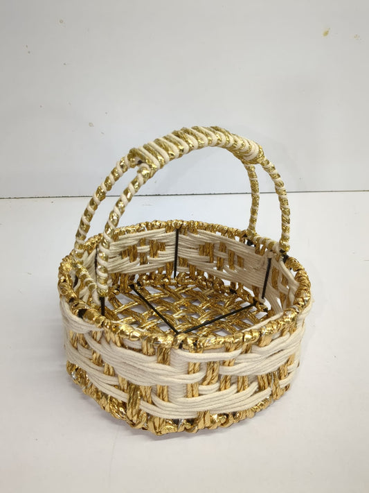 Golden Weave Basket