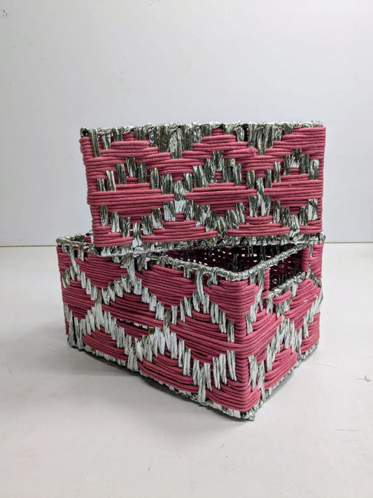 Multi Colour Jute Basket