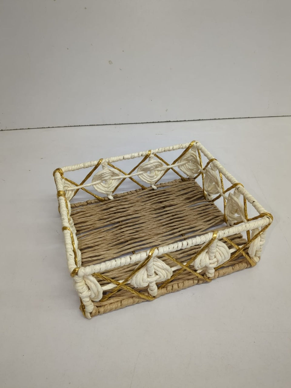 Multi Colour Jute Basket