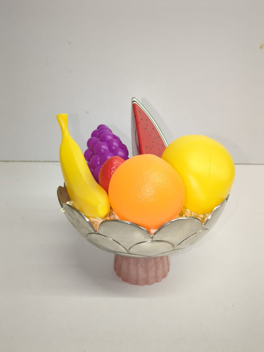 Silver And Wooden Bowl
