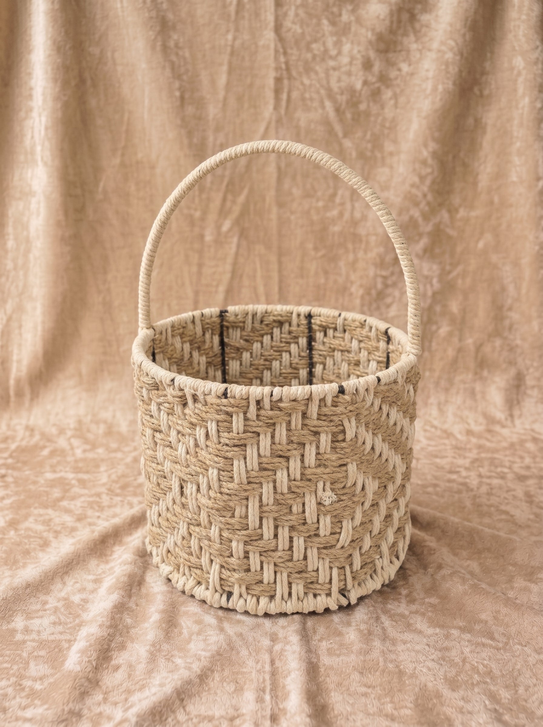 Cylindrical Hamper Basket