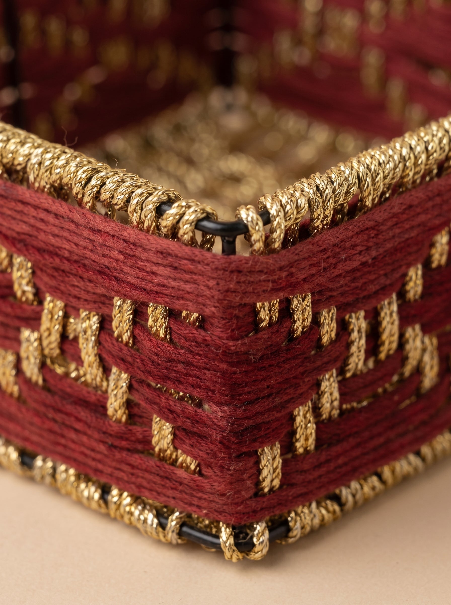 Red Basket with Handle