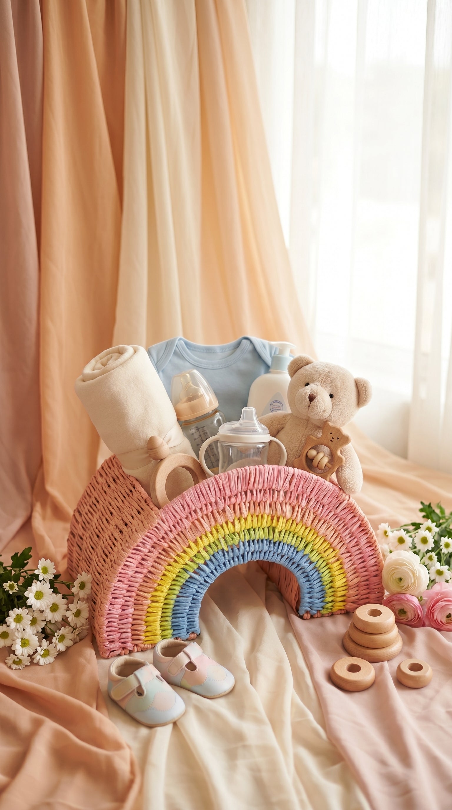 Cute Rainbow Basket